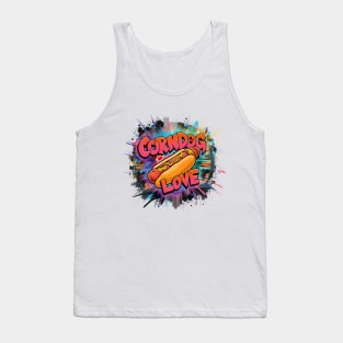 Corndog Love Design Tank Top